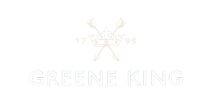 greene king logo white